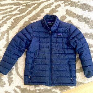 Patagonia down sweater jacket navy youth medium